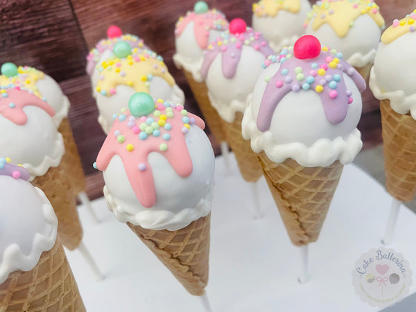 Ice Cream Cake Pops-Cake Ballerina-Cake Pops