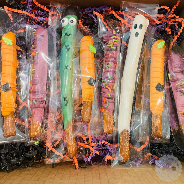 Halloween Pretzel Rods-Cake Ballerina-Cake Pops