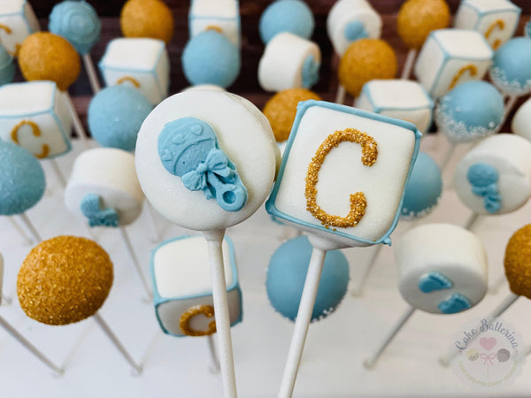 Baby Block Cake Pops-Cake Ballerina-Cake Pops