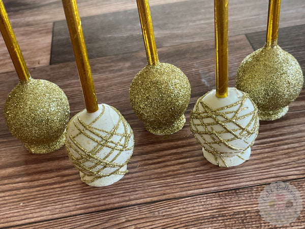 Gold Bling Cake Pops-Cake Ballerina-Cake Pops