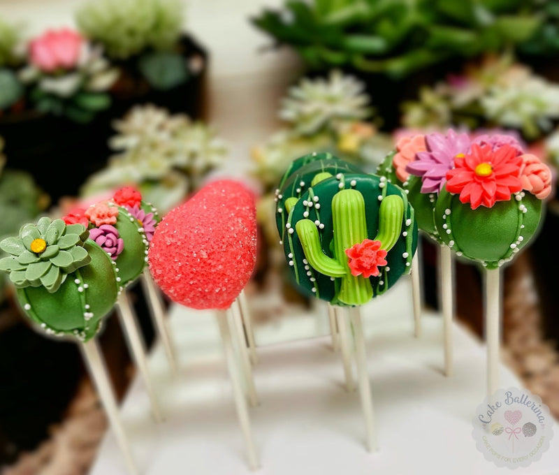 Cactus Cake Pops exclusive at Cake Ballerina