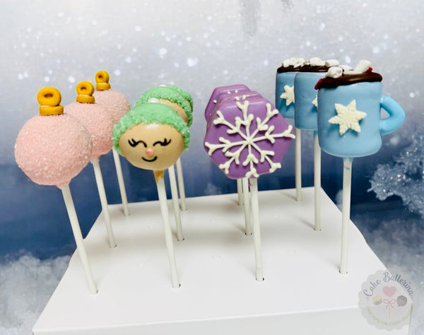 Winter Wonderland Cake Pops-Cake Ballerina-Cake Pops