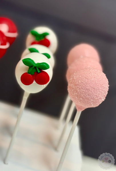 Cherry Cake Pops-Cake Ballerina-Cake Pops