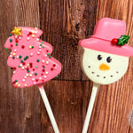 Pink Frosty Cake Pops-Cake Ballerina-Cake Pops