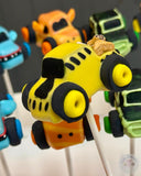 Monster Truck Cake Pops-Cake Ballerina-Cake Pops