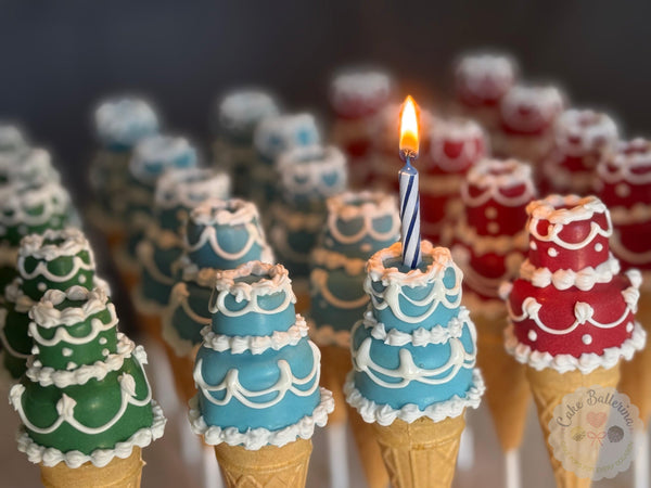 Two-Tier Birthday Cake Pops-Cake Ballerina-Cake Pops