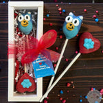 Bluey Valentine’s Box of 2-Cake Ballerina-Cake Pops