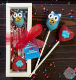 Bluey Valentine’s Box of 2-Cake Ballerina-Cake Pops