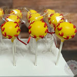 Softball Cake Pops-Cake Ballerina-Cake Pops