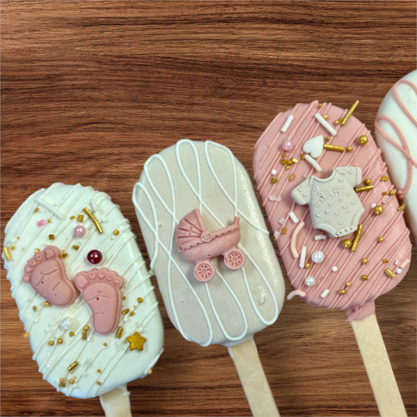 Baby Girl Shower Cakesicles