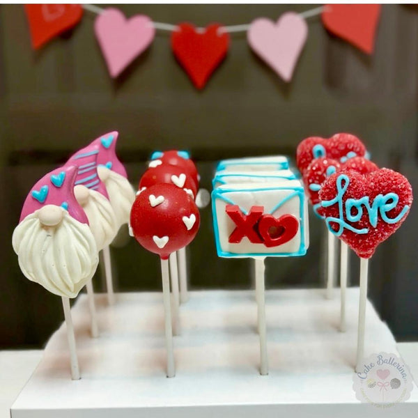 Valentine's Dozen-Cake Ballerina-Cake Pops