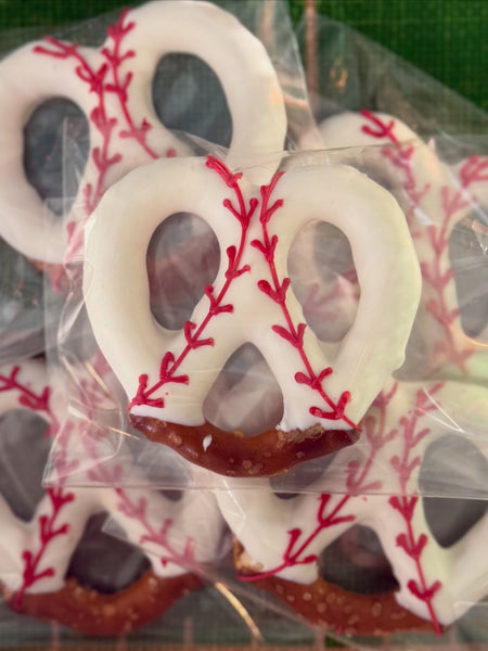 Baseball Dipped Pretzels