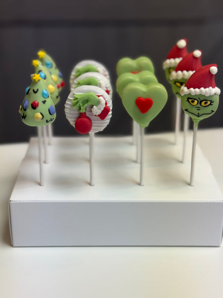 Grinch Cake Pops