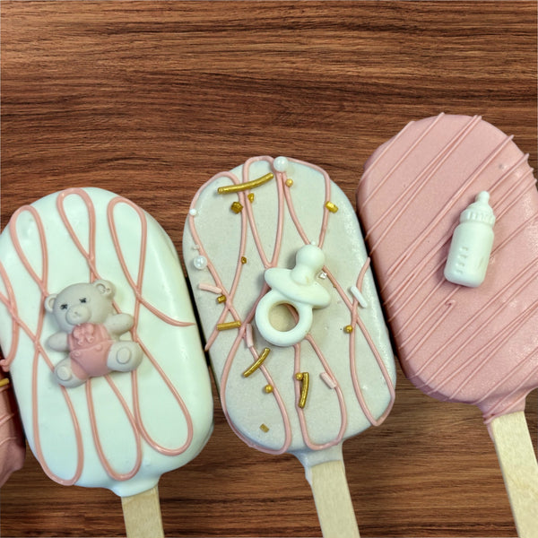 Baby Girl Shower Cakesicles