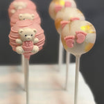 Bear Themed Baby Shower Cake Pops-Cake Ballerina-Cake Pops