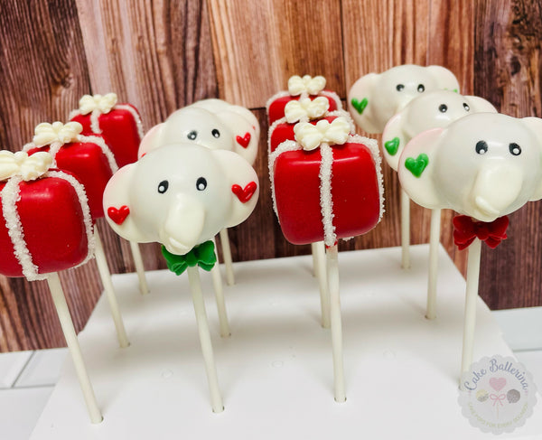 White Elephant Cake Pops-Cake Ballerina-Cake Pops