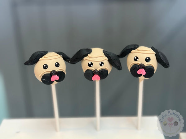 Pug Cake Pops-Cake Ballerina-Cake Pops