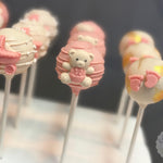 Bear Themed Baby Shower Cake Pops-Cake Ballerina-Cake Pops