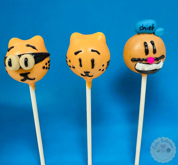 Dog Man Inspired Cake Pops-Cake Ballerina-Cake Pops