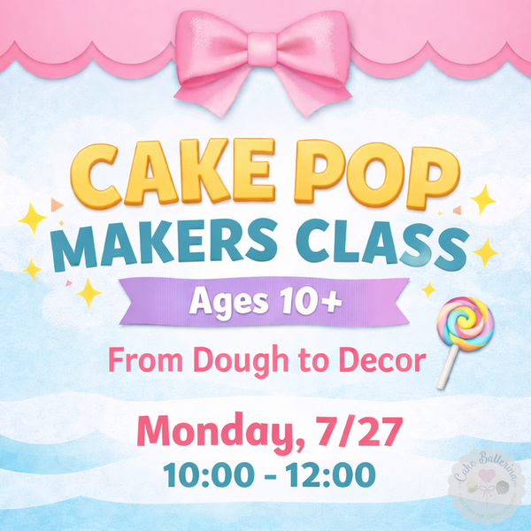 From Dough to Decor Cake Pop Class-Cake Ballerina-Cake Pops
