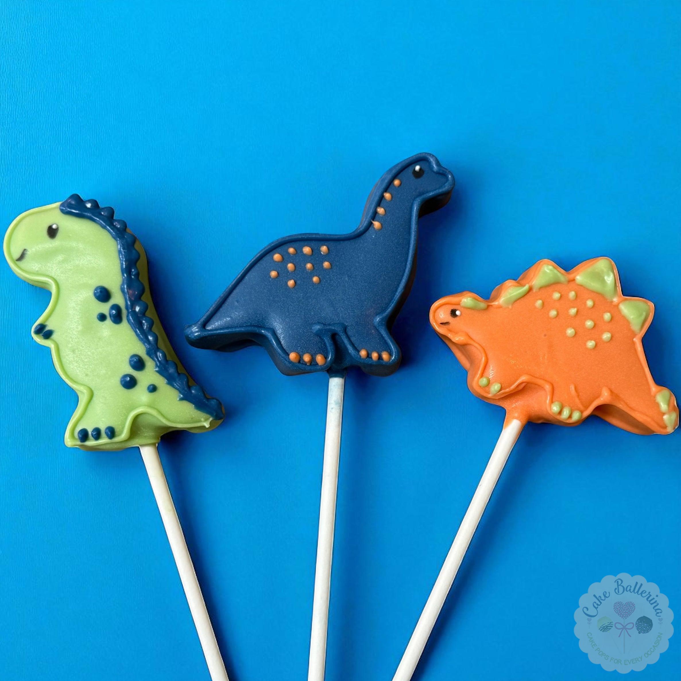 Dinosaur Cake Pops-Cake Ballerina-Cake Pops