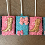Boots and Bows Rice Krispies-Cake Ballerina-Cake Pops