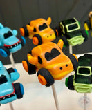 Monster Truck Cake Pops-Cake Ballerina-Cake Pops