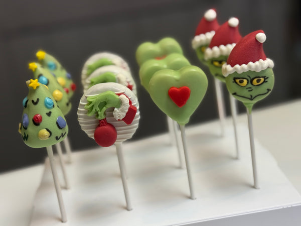 Grinch Cake Pops