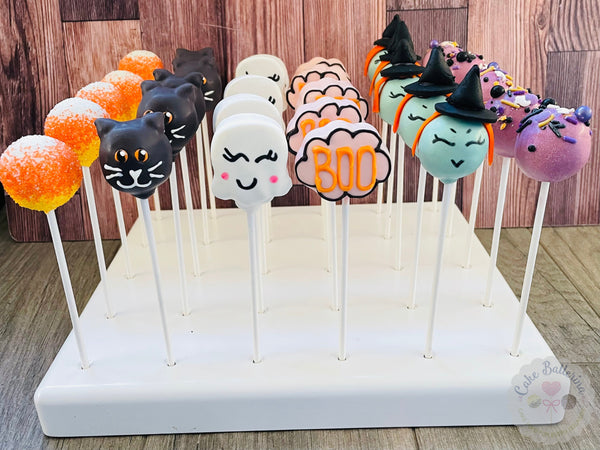 Pastel Halloween Dozen Cake Pops-Cake Ballerina-Cake Pops