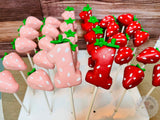 Strawberry Cake Pops-Cake Ballerina-Cake Pops