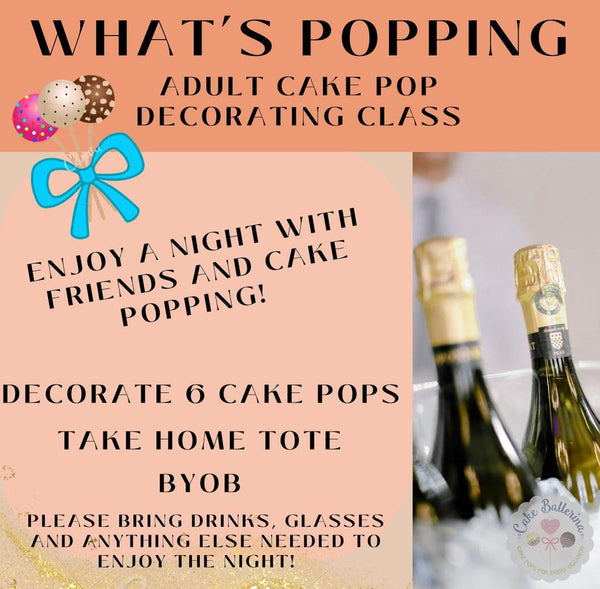 What's Popping Adult Cake Pop Class 9/8-Cake Ballerina-Cake Pops
