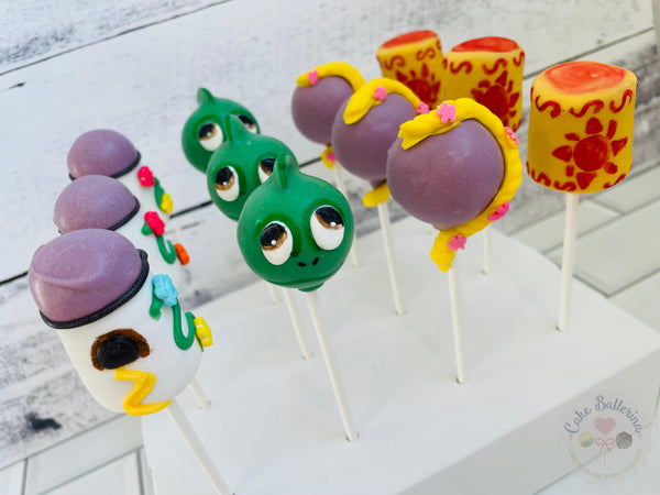 Tangled-Inspired Cake Pops-Cake Ballerina-Cake Pops