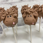 Moo Moo I'm Two Highland Cow Cake Pops-Cake Ballerina-Cake Pops