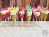 Gumballs and Ice Cream Cake Pops-Cake Ballerina-Cake Pops