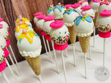 Gumballs and Ice Cream Cake Pops-Cake Ballerina-Cake Pops