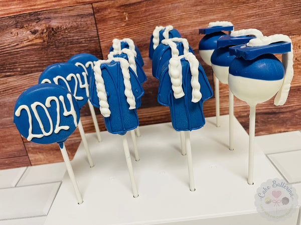 Graduation Robe Cake Pops-Cake Ballerina-Cake Pops