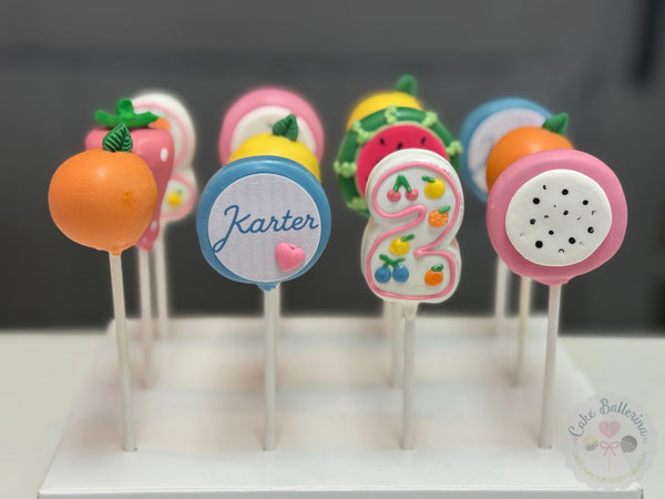 Two-tti Frutti Cake Pops-Cake Ballerina-Cake Pops