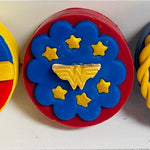 Wonder Woman Oreos-Cake Ballerina-Cake Pops