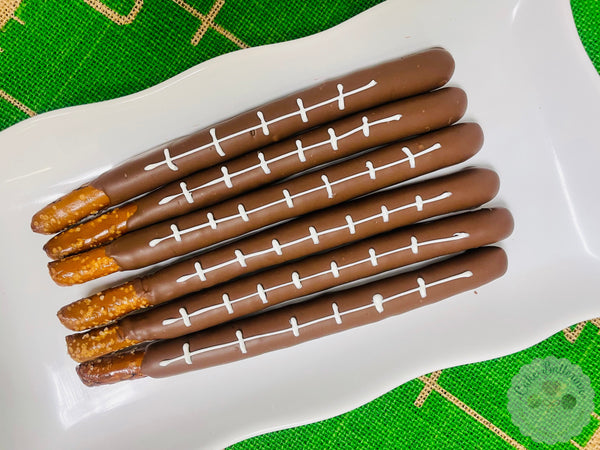 Football Pretzel Rods-Cake Ballerina-Cake Pops