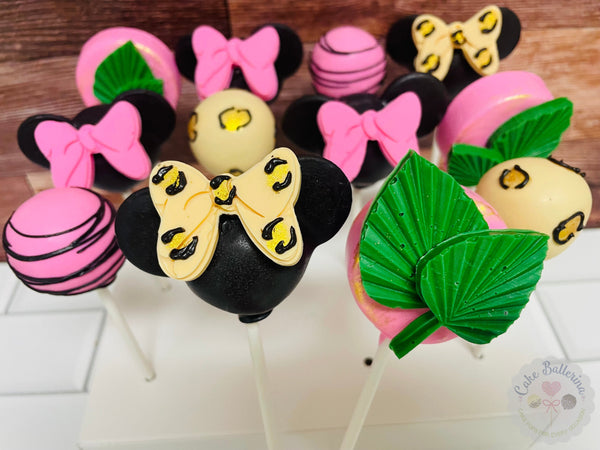 Safari Minnie Cake Pops-Cake Ballerina-Cake Pops