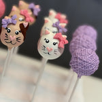 Cat and Yarn Cake Pops