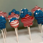 Stars and Stripes, Red White and Blue Cake Pops-Cake Ballerina-Cake Pops