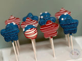 Stars and Stripes, Red White and Blue Cake Pops-Cake Ballerina-Cake Pops