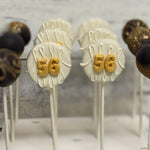 Black and Gold Birthday Cake Pops-Cake Ballerina-Cake Pops