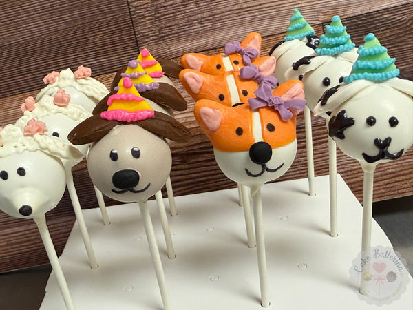 Paw-tee Dog Cake Pops-Cake Ballerina-Cake Pops