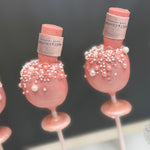 Pink Champagne, 21st Birthday Cake Pops-Cake Ballerina-Cake Pops
