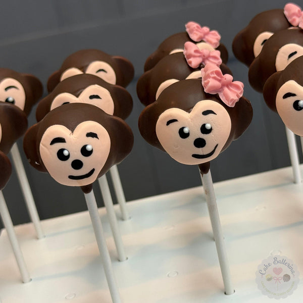 Monkey Cake Pops-Cake Ballerina-Cake Pops