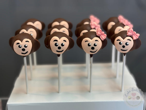 Monkey Cake Pops-Cake Ballerina-Cake Pops