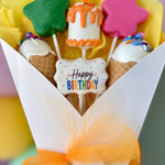 Happy Birthday Bouquet-Cake Ballerina-Cake Pops