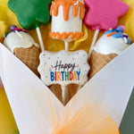 Happy Birthday Bouquet-Cake Ballerina-Cake Pops